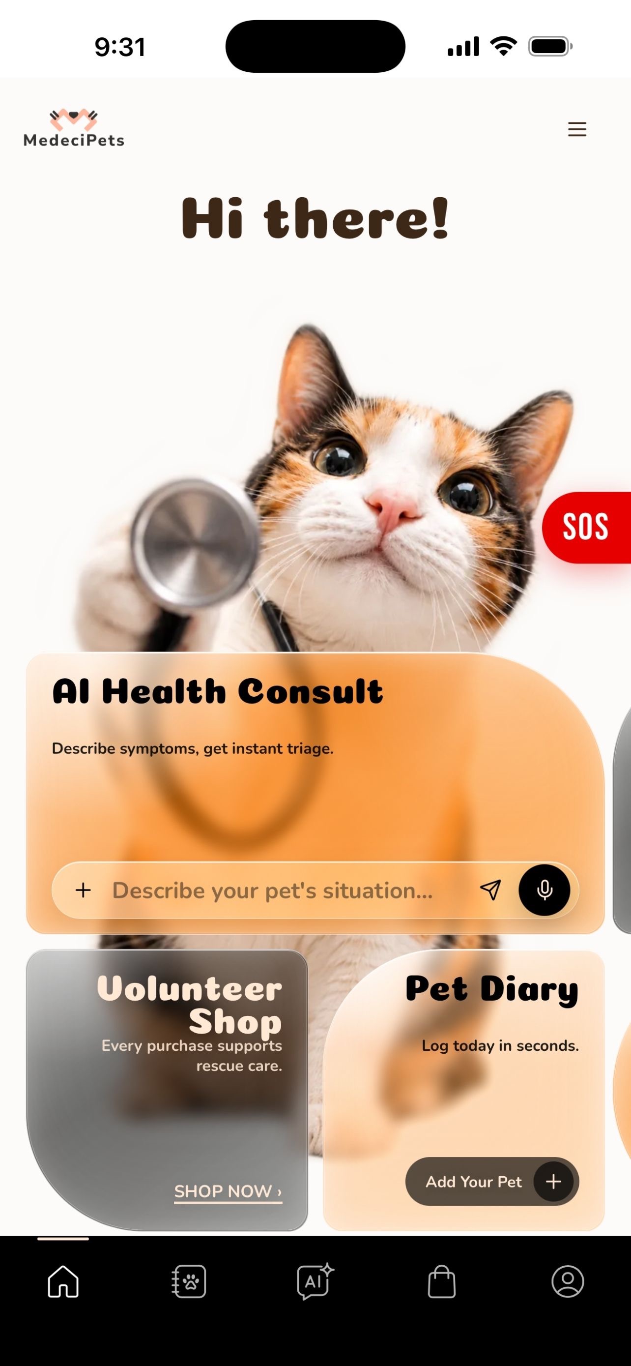 Screenshot 1 of MedeciPets 寵物健康