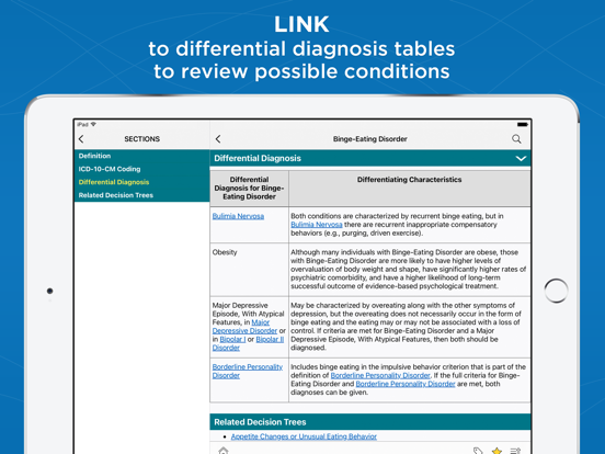 DSM-5-TR® Diagnosis Handbook iPad app afbeelding 6