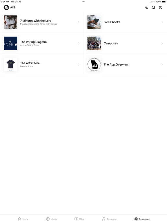Christian Students Georgia iPad screenshot 5 - Lifestyle app