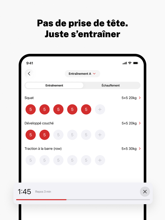 Screenshot #5 pour StrongLifts Entrainement Force