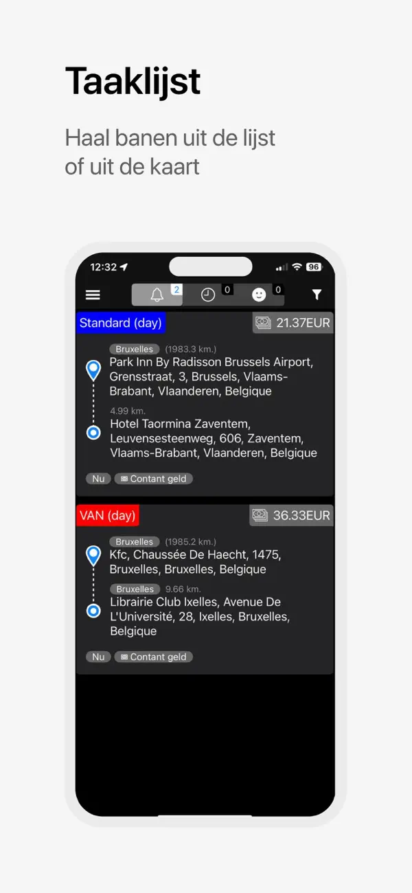 Screenshot #3 pour Taxis4Airports.brussels Driver