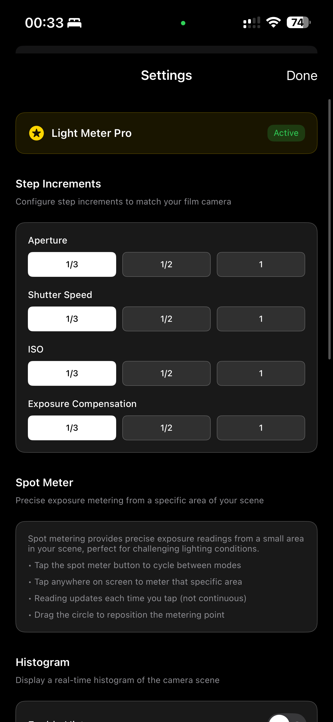 LightMeter Express screenshot 7