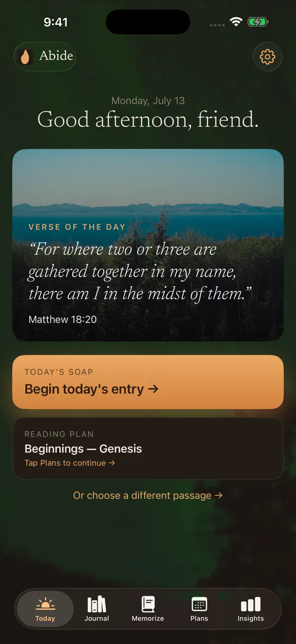 Screenshot #1 pour Abide Soap Journal