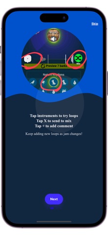Jamables Live Music Together iPhone screenshot