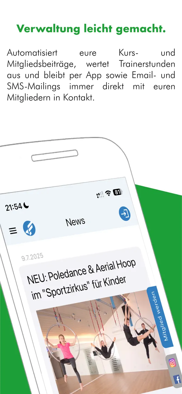 Screenshot #3 pour SPORTMEO Kursverwaltung & mehr