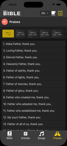 Bible Ministries screenshot