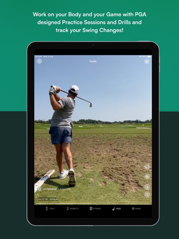 DRVN - Golf & Gym Workouts iPad screenshot 6 - Health & Fitness app