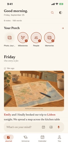 Fond: AI Voice Journal & Diary Screenshot 1 of 6