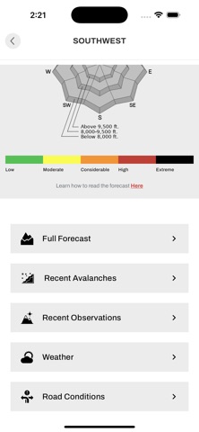 Utah Avalanche Center (UAC) screenshot
