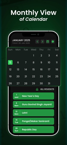 AllWorld: Holiday Calendar screenshot