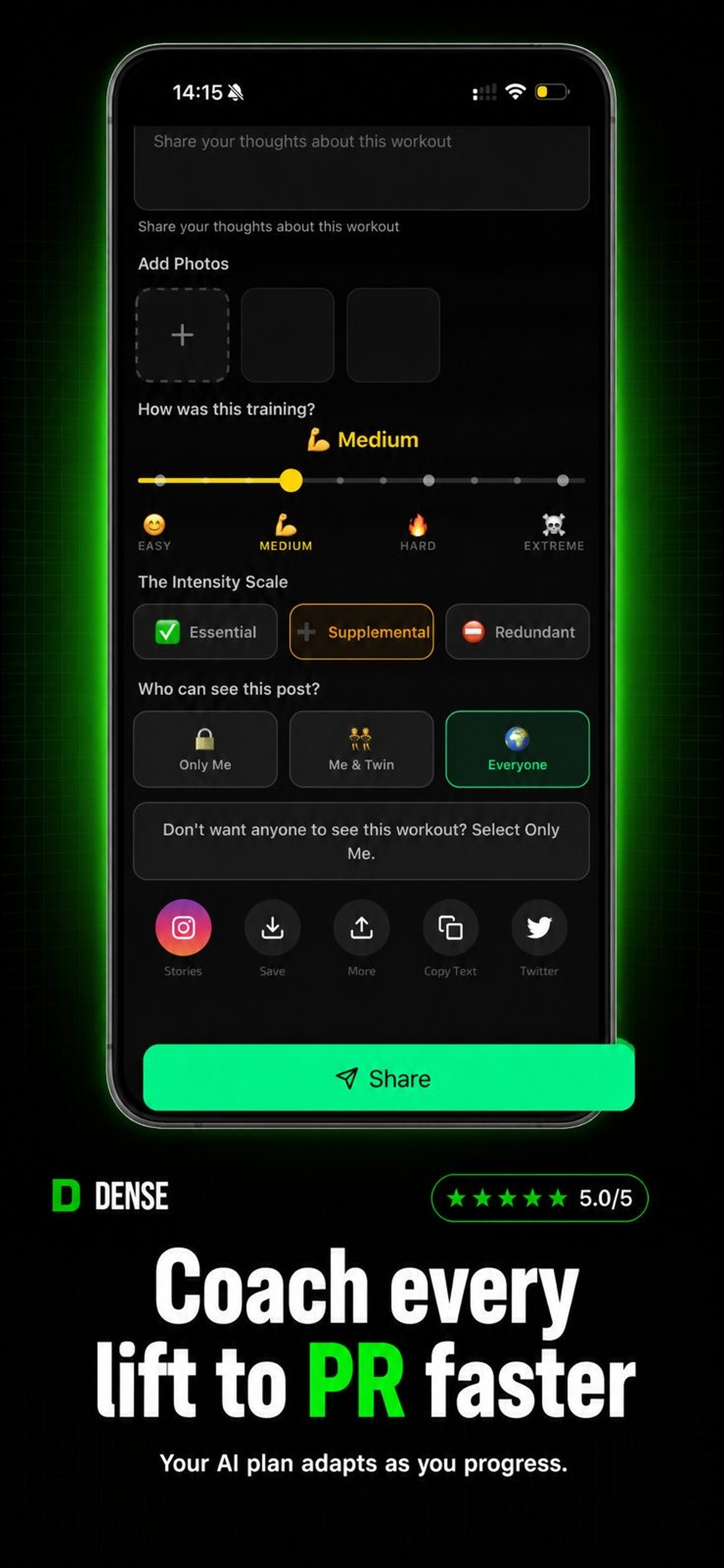 Dense Fitness App