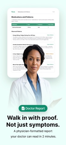 Flura: Symptom & Pain Tracker iPhone screenshot