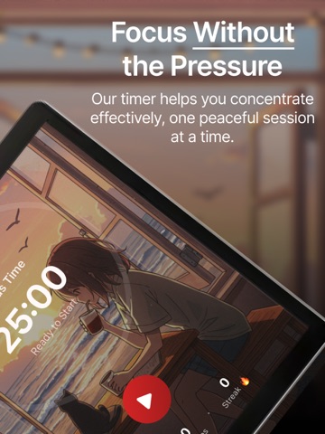 Leafi: LoFi Pomodoro Timer iPad screenshot