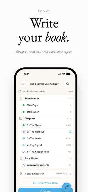 MDash: Writing App & Notes screenshot 1