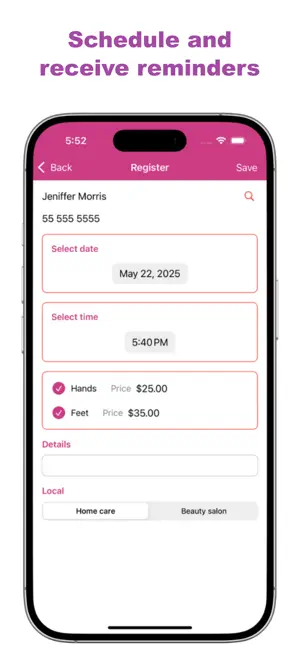 Nail Tech Appointment App screenshot 2