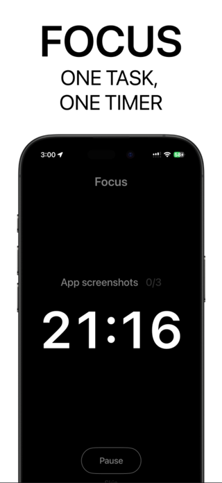 Focus to do: PomoTask Screenshot 1 of 5