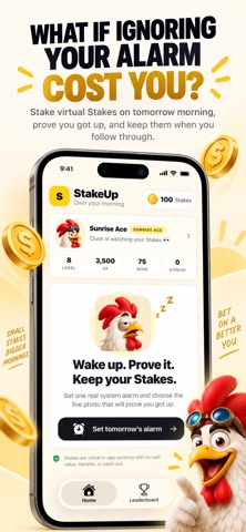 StakeUp: Smart Alarm Screenshot 1 of 6