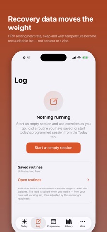 Progression: Strength Log Screenshot 2 of 3