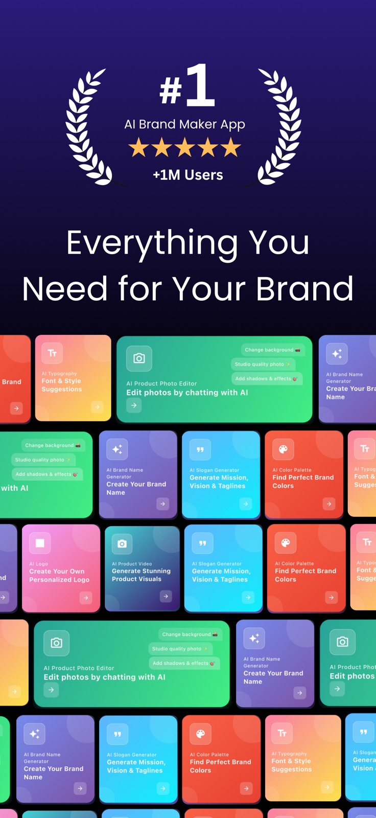 Brandly : AI Brand Maker iphone screenshot 1