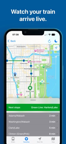 Chicago Train & Bus Tracker Screenshot 1 of 5