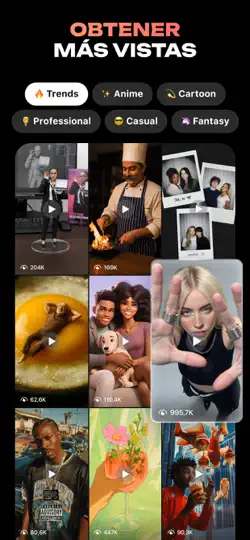 Captura de pantalla de Hula - Generador De Videos AI en iPhone 6
