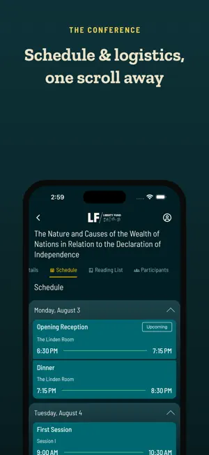 Liberty Fund Conferences screenshot 3
