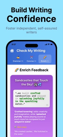 Check My Writing AI iPhone screenshot