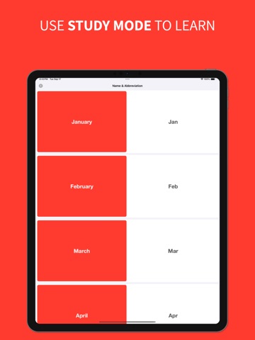 Date & Time - Flashcards/Quiz iPad screenshot