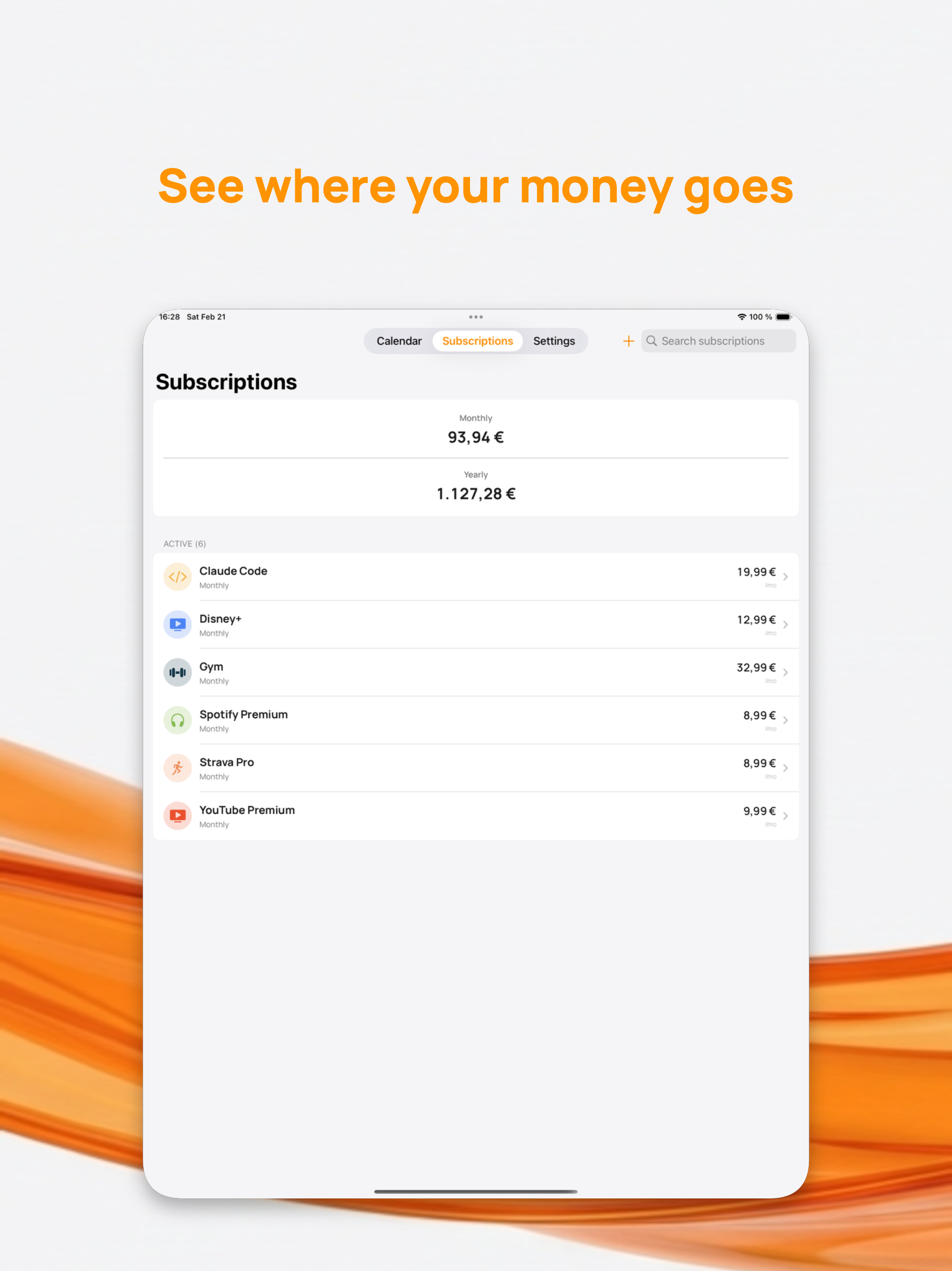 Rebill - Subscription Tracker screenshot 8