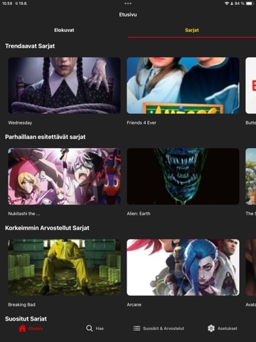 MovieApp+ iPad screenshot