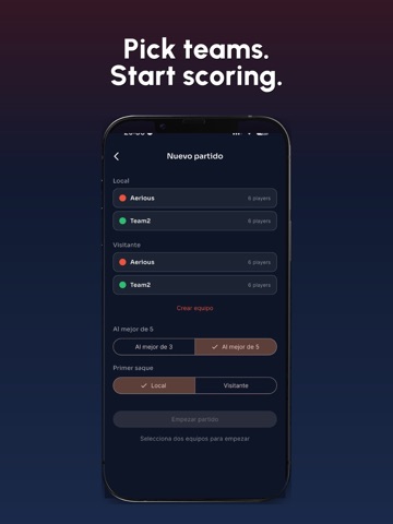 Volleyball:Scorekeeper iPad screenshot