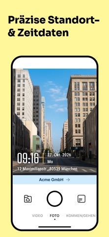 Timemark: Foto-Dokumentation — Screenshot 1