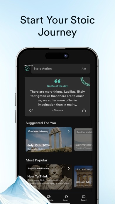 Daily Stoic Philosophy: Stoa Screenshot