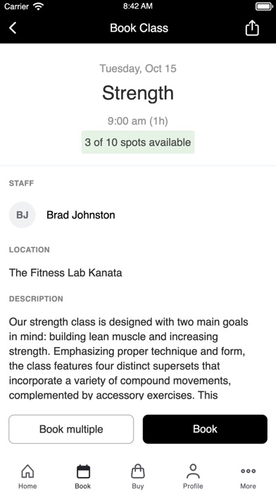 The Fitness Lab Screenshot