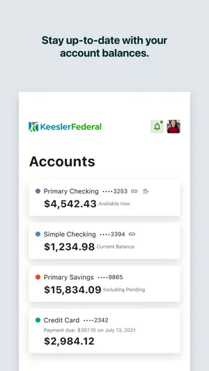 Keesler Federal Mobile Banking screenshot 2