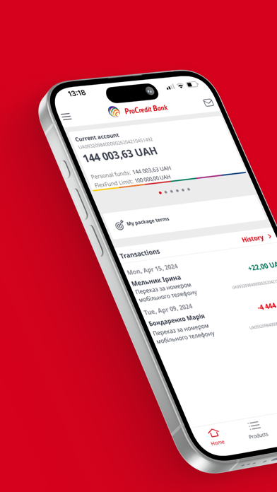 ProCredit Mobile Banking UA Screenshot