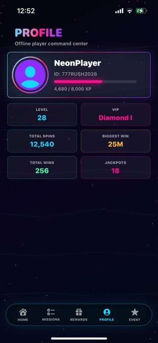 Neon777Rush Screenshot 1 of 6