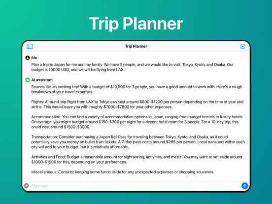ChatGen Plus: Top AI Chat Bot iPad screenshot 9 - Productivity app