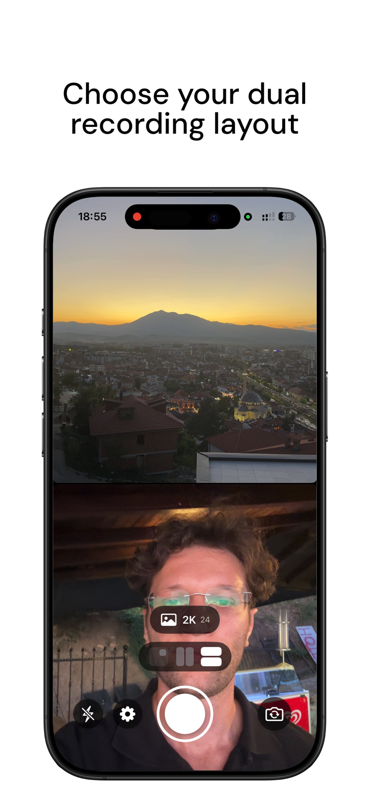 Splitgram 双摄像头录制器 screenshot 2