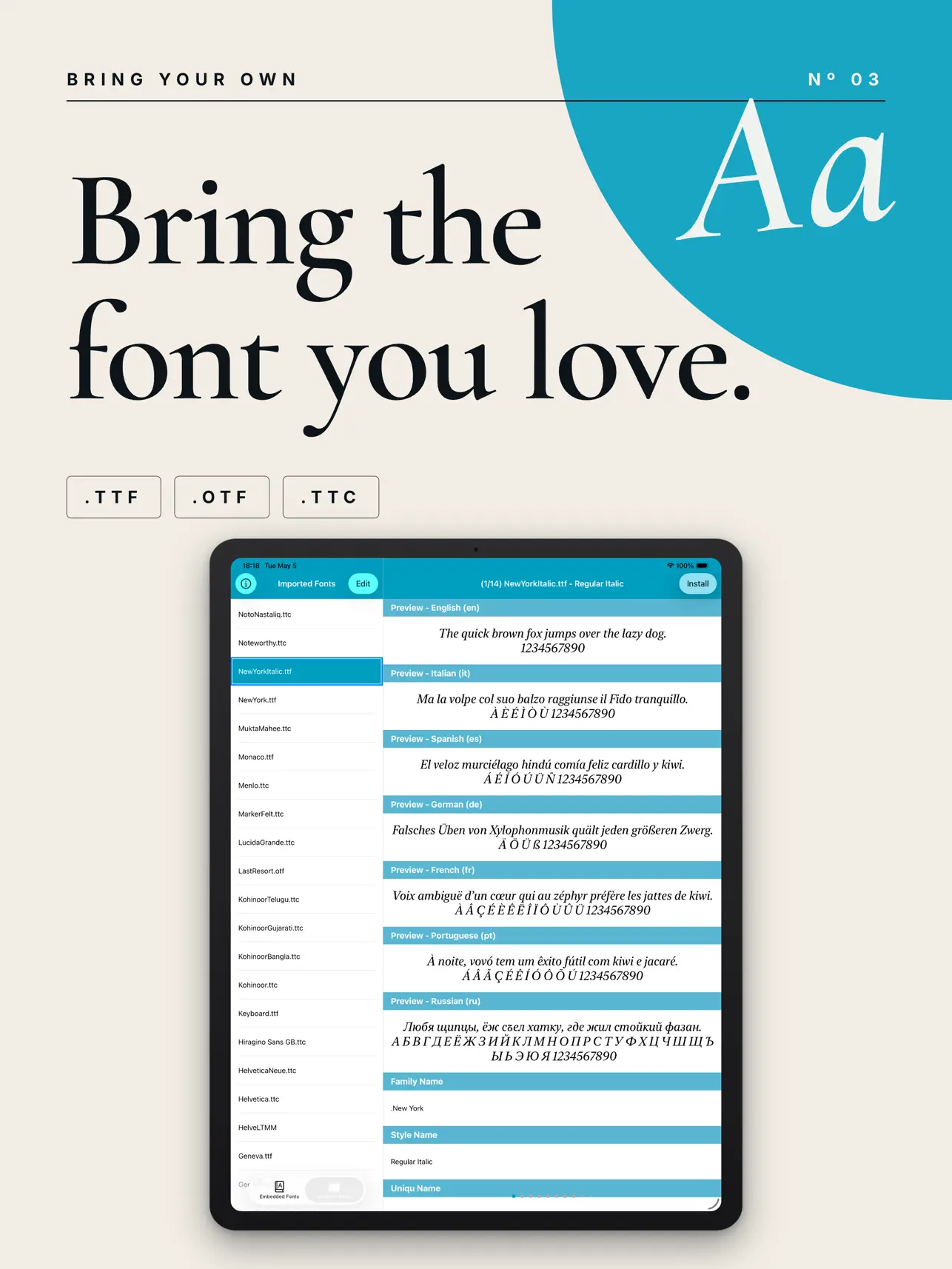 Screenshot #6 pour Font