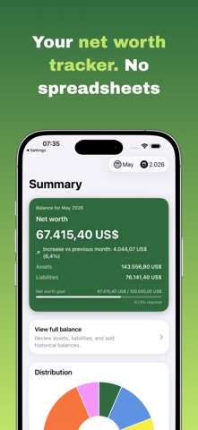CapiTrack: Net Worth Tracker Screenshot 1 of 6