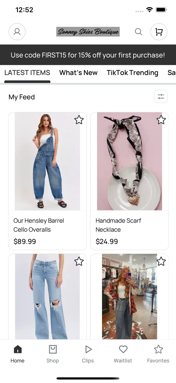 Screenshot #2 pour Shop Sonney Skies Boutique