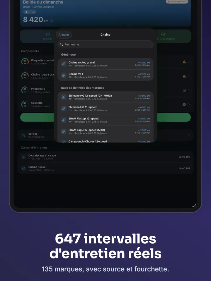 Cogbook sur iPad : capture d’écran 5 sur 8