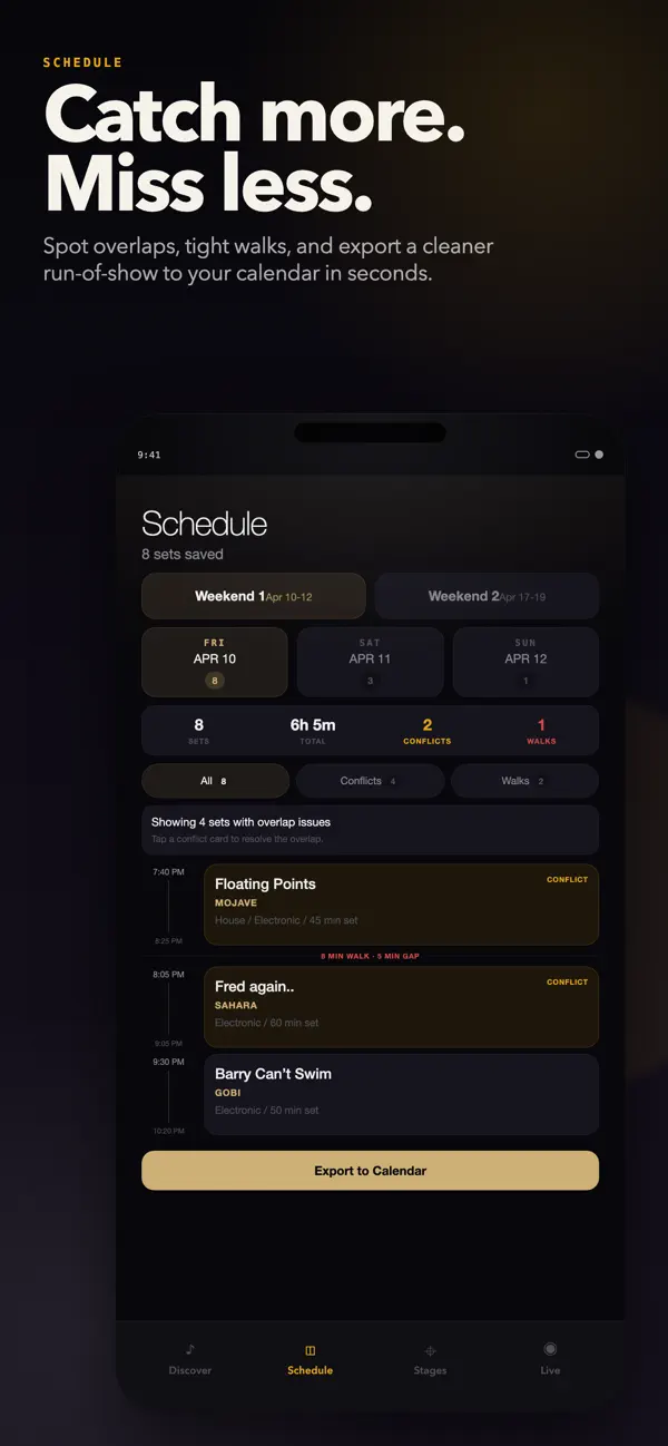 Screenshot #3 pour Sundial: Festival Planner