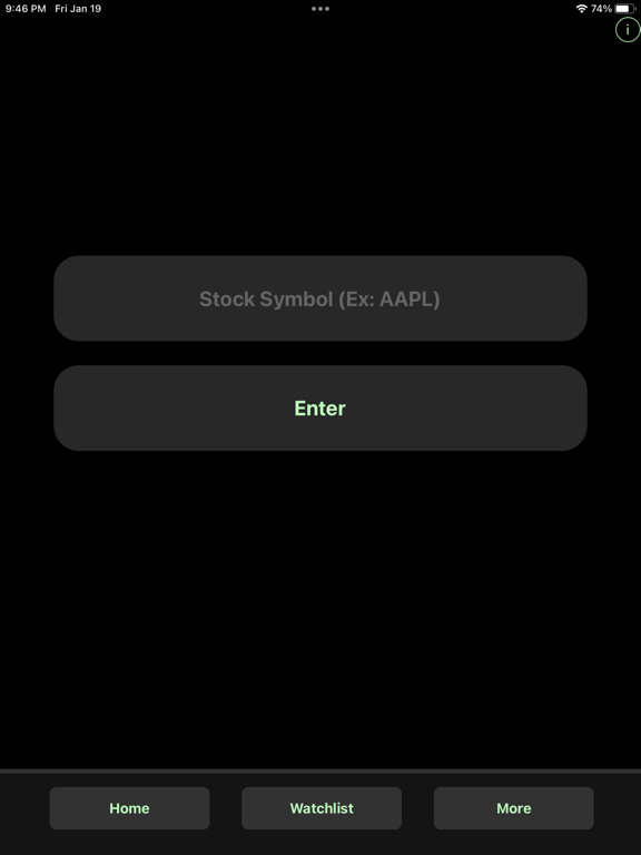 Aurora Trader iPad screenshot 1 - Finance app