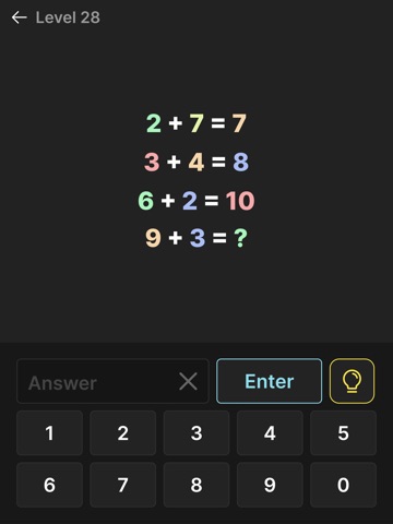 Math Puzzle and Riddles iPad screenshot