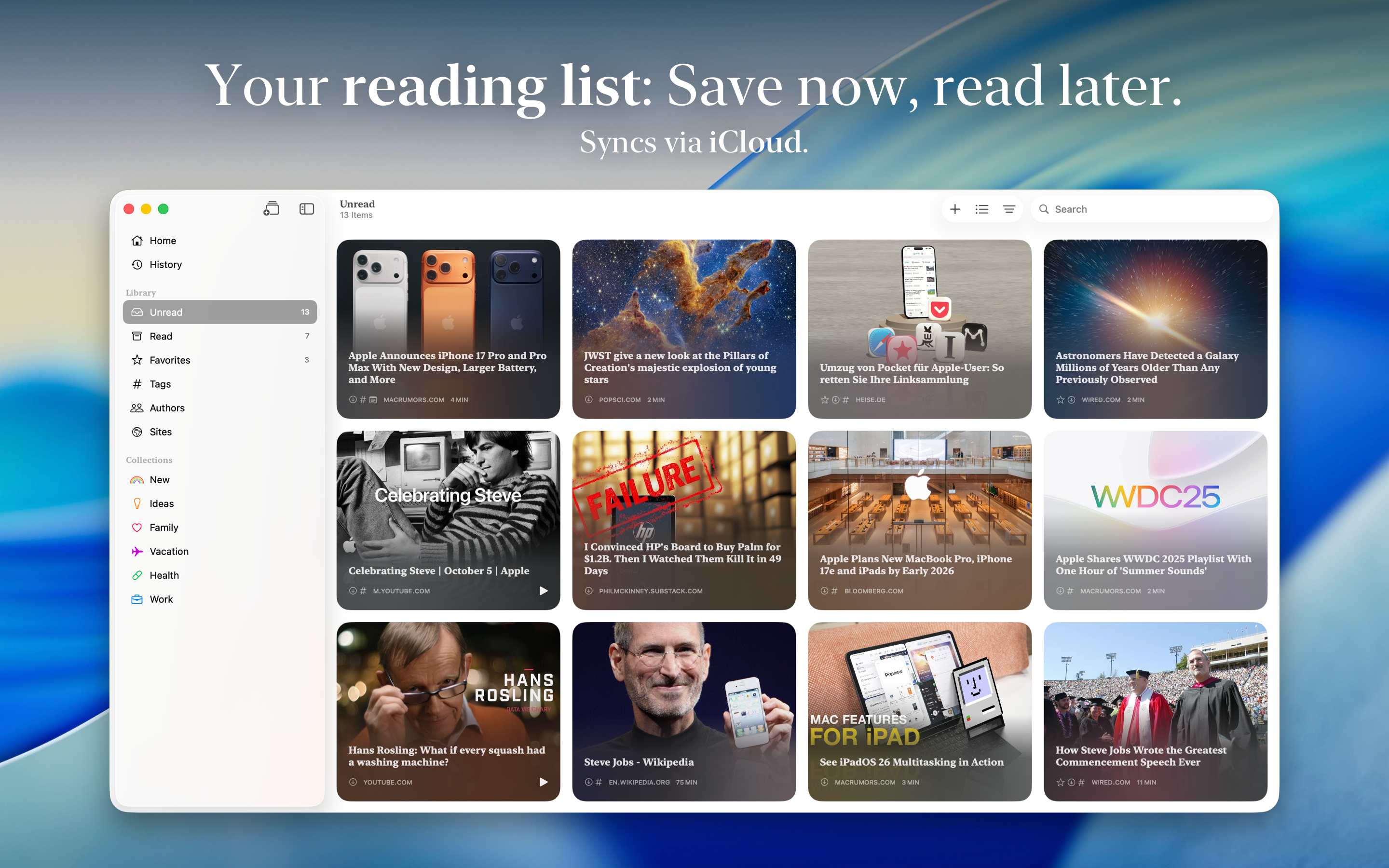 Couch – Read Later