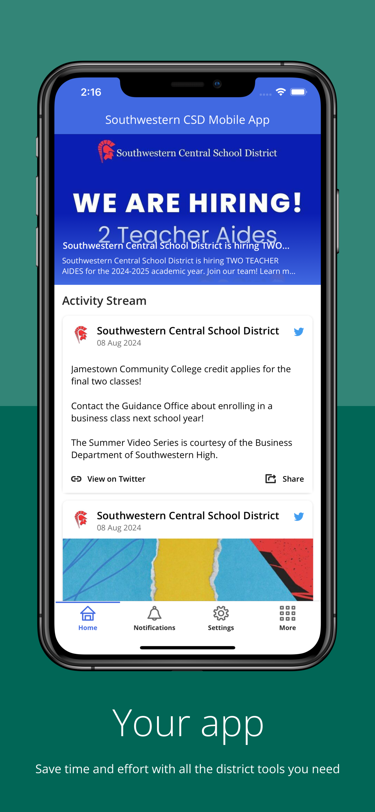 Southwestern CSD Mobile App