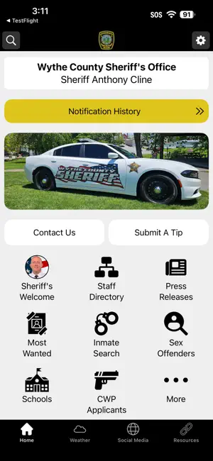 Wythe Co Sheriffs Office VA screenshot 1