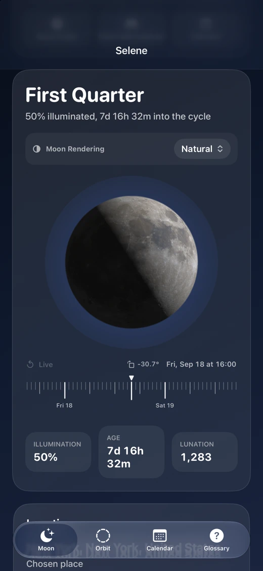 Selene Moon Calendar screenshot 1